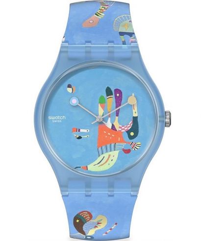 Swatch Blue Sky Pompidou unisex watch