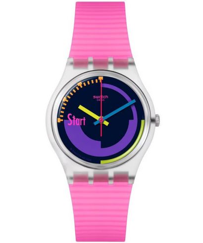 Swatch Neon Pink Podium watch