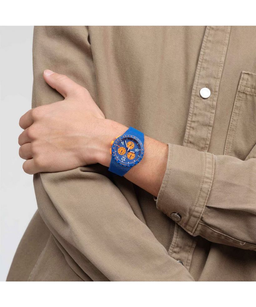 Swatch Primarily Blue Chrono  watch