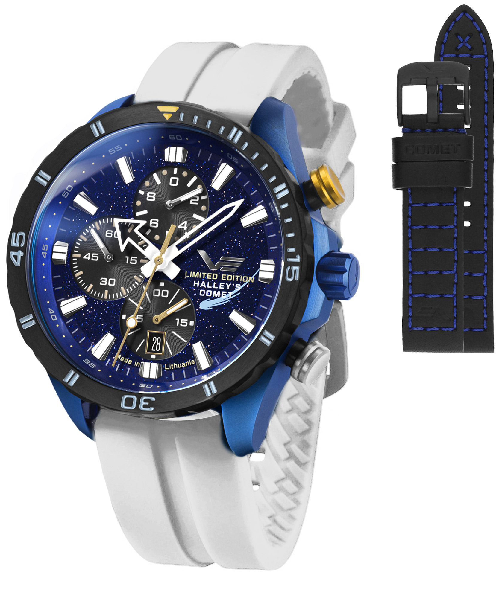 ヘルヴァボス Vostok Europe 6S10-320E694-47125 - Almaz Chrono Halleys Comet