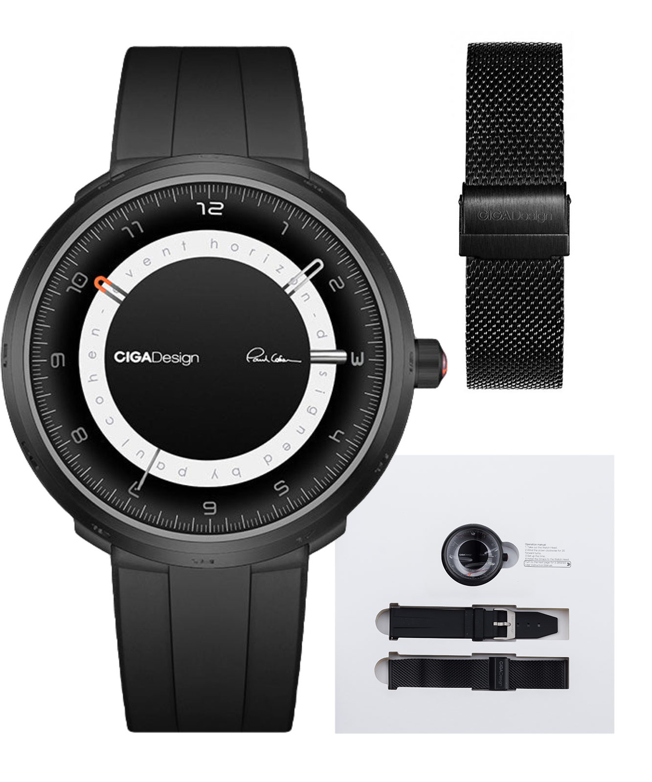Ciga Design U011-BB01-W3B6B - Black Hole Watch • Watchard.com