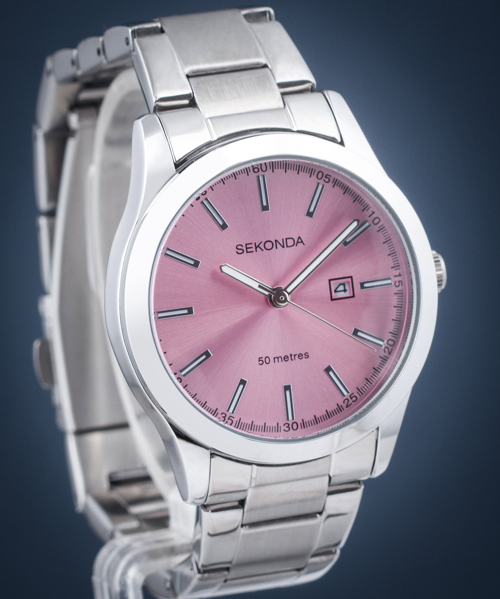 Sekonda Classic 42 Mm Taschenuhr Silber Mit Kette Modell 3798 UVP £54,99