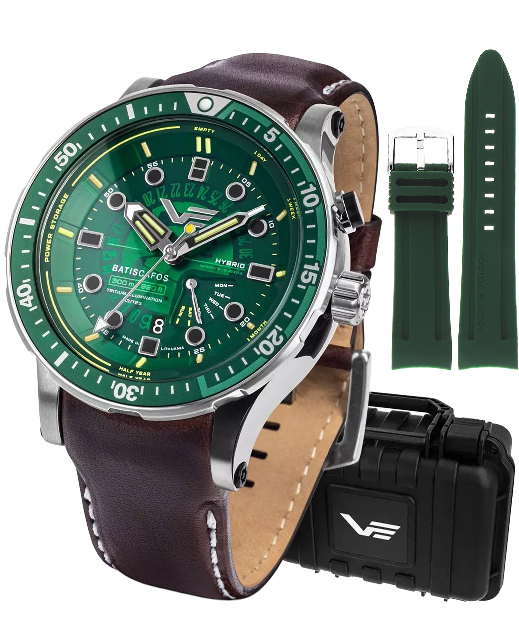 Vostok Europe PX84-511A770 - Batiscafos Hybrid Automatic SET watch