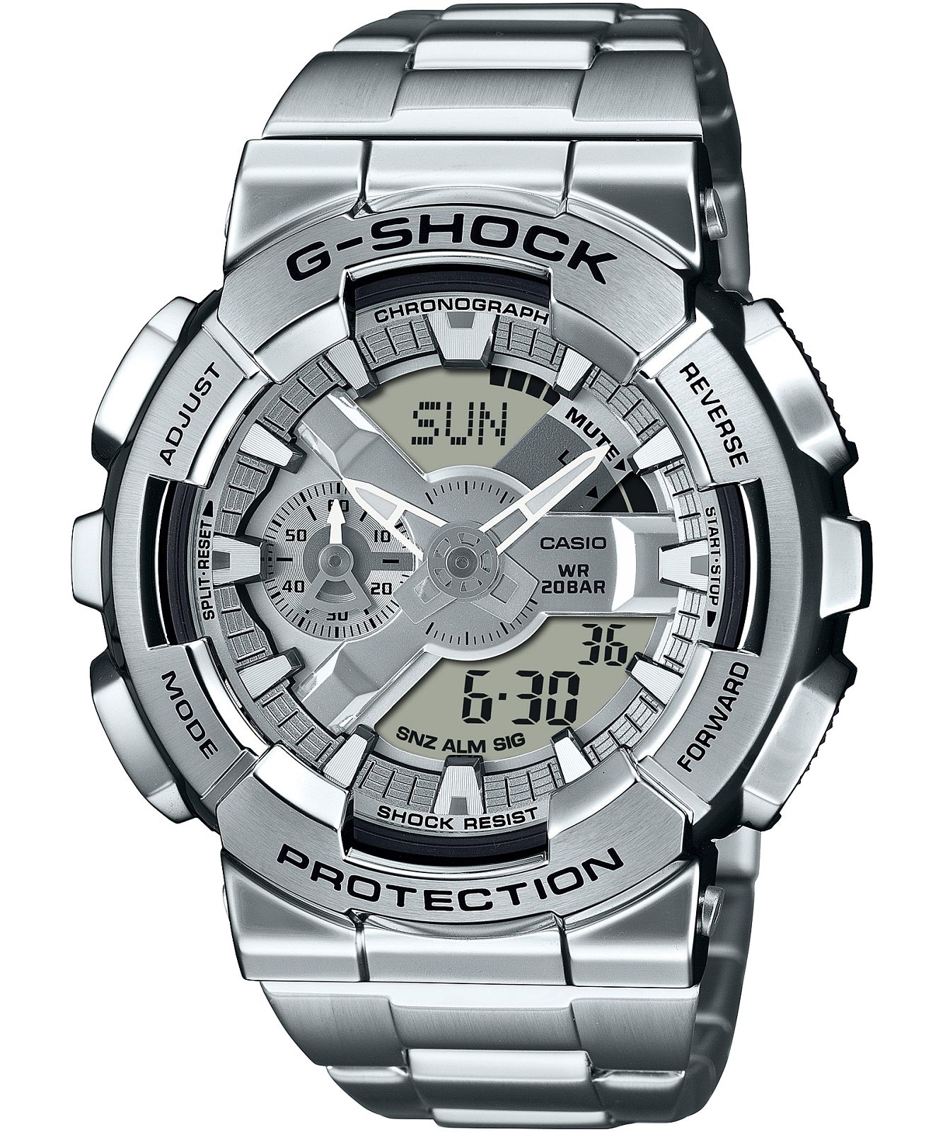 CASIO G-SHOCK 腕時計 ステンレス Casio G-Shock GM-110D-8AER - G-Steel watch • Watchard.com