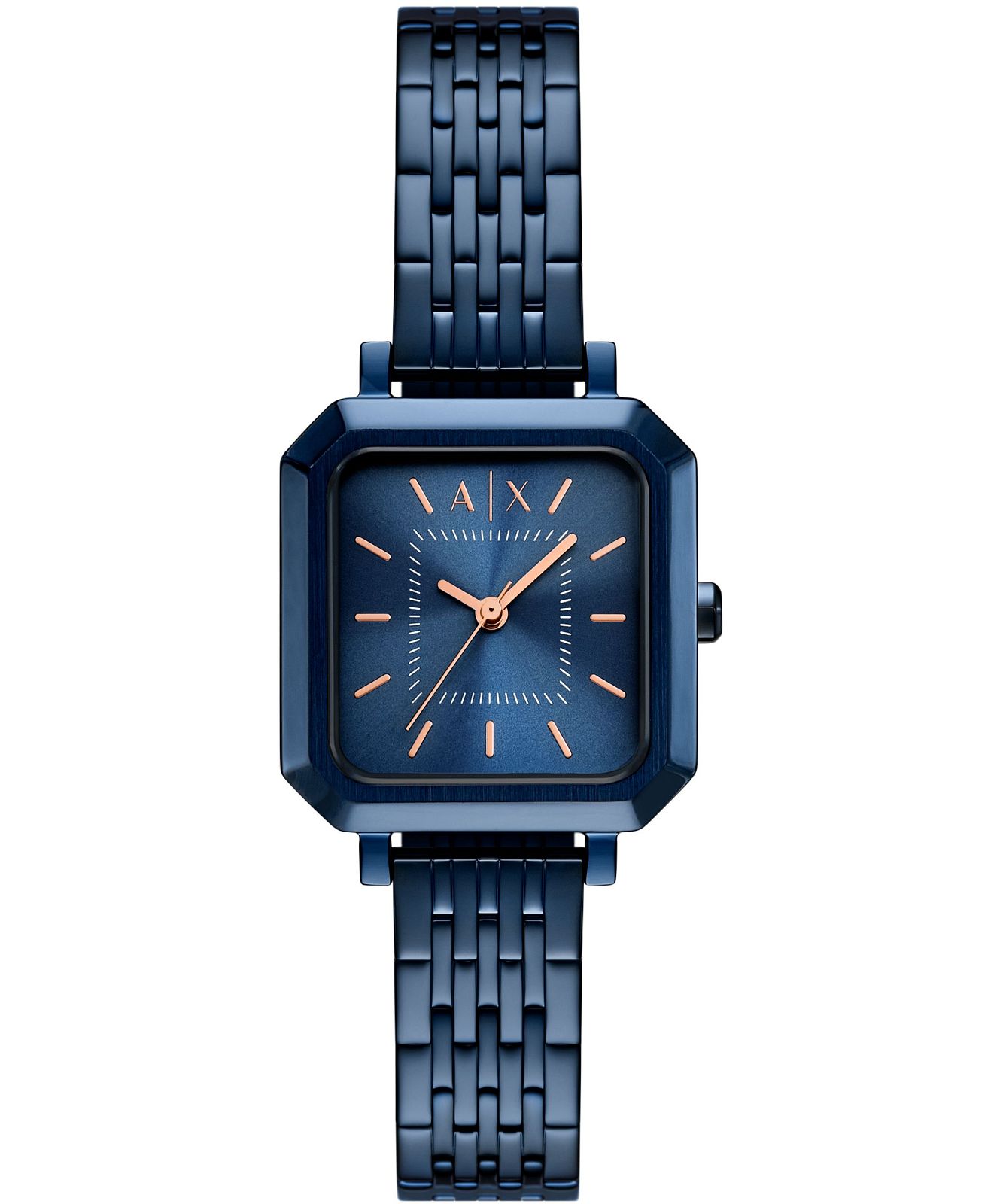【タグ付き】☆EMPORIO ARMANI☆ストライプ☆ネイビー☆光沢☆ Armani Exchange AX5730 - Leila Watch • Watchard.com