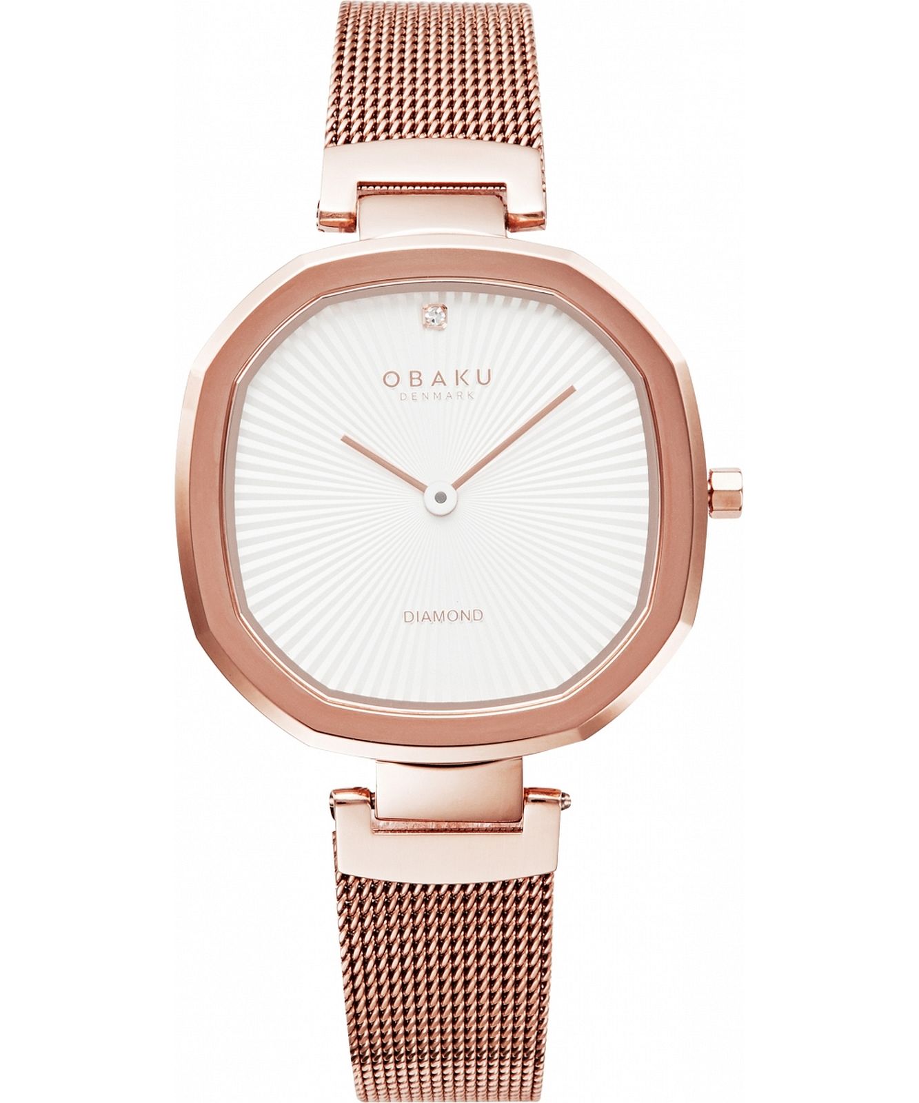 Obaku Brilliant Rose Gold White 32mm Watch - V277LXVIMV main image 0