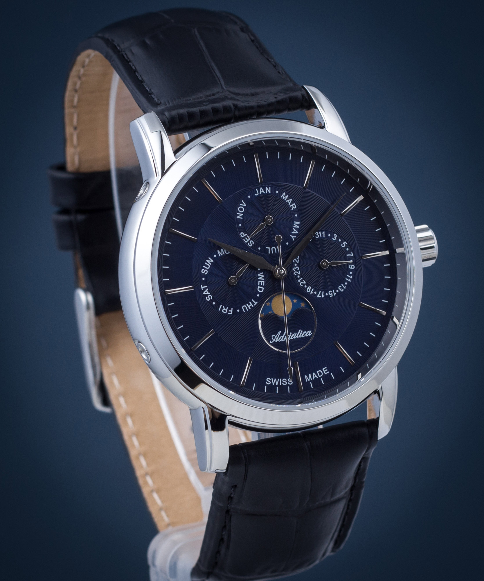 Adriatica A8134.5215QF - Moonphase Watch • Watchard.com