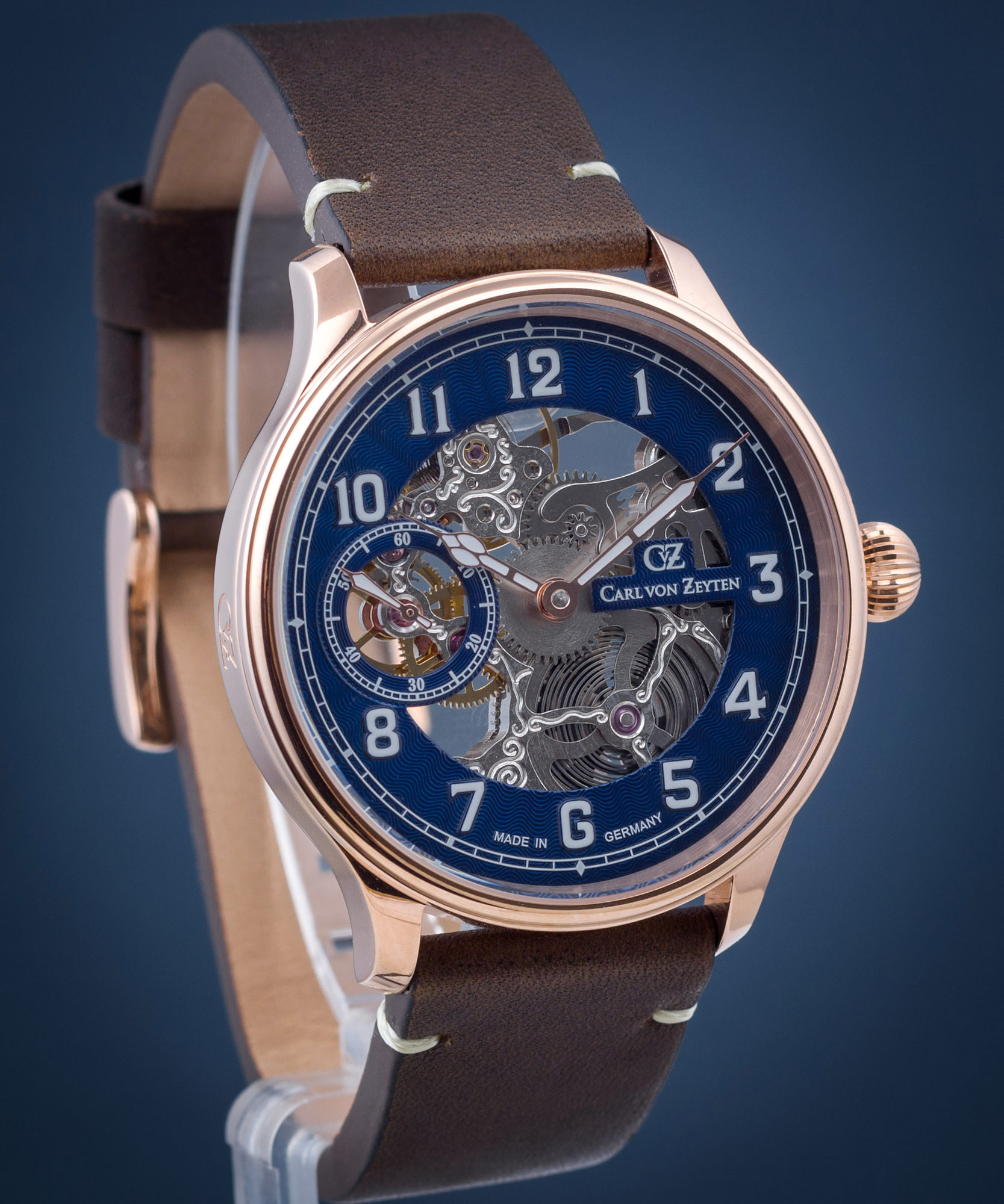 Carl von Zeyten CVZ0021RBL - Zegarek Lahr Skeleton Automatic • Zegarownia.pl
