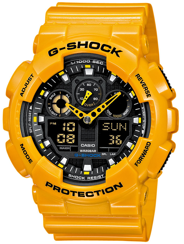 【激レア廃盤】CASIO G-SHOCK GA-100A-9AJF　イエロー G-Shock GA-100A-9AER - Casio Watch • Watchard.com