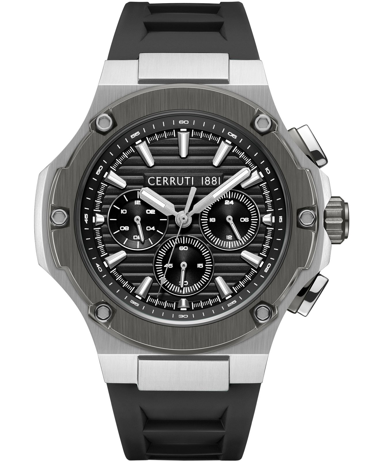 Cerruti Orologio Uomo Analogico | Modello CIWGR2008103 Quadrante Nero Cinturino In Pelle