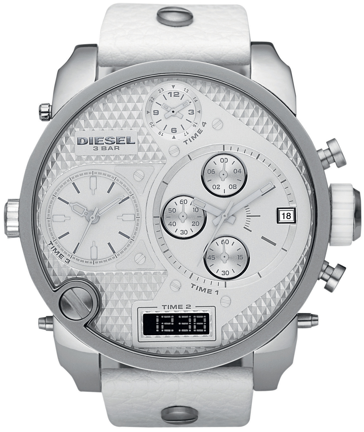 Diesel DZ7194 - Oversized White Ghost Watch • Watchard.com