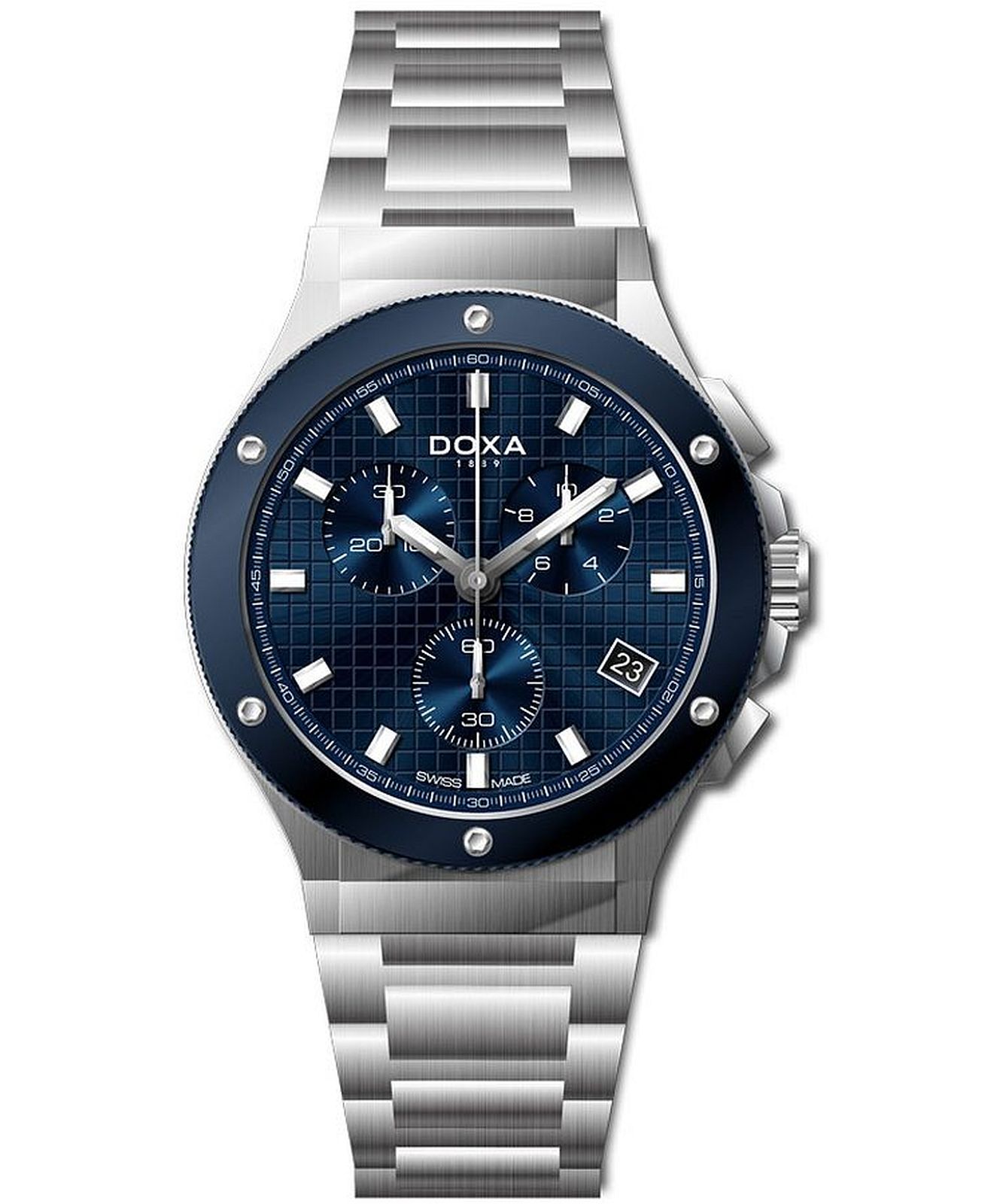 DOXA アナログ時計 Doxa 166.10.201.10 - D-Sport Chronograph Watch • Watchard.com