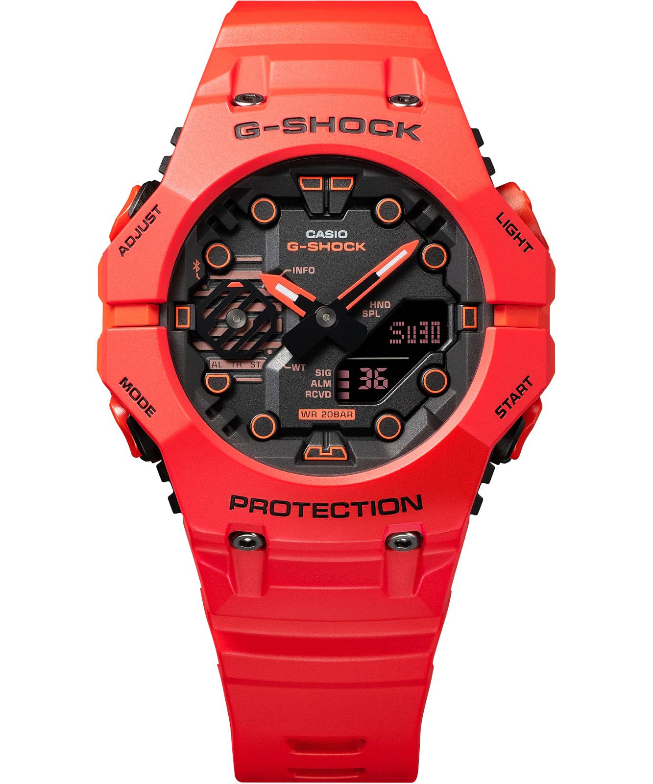 G-Shock GA-B001-4AER Bluetooth Carbon Core Guard Watch •