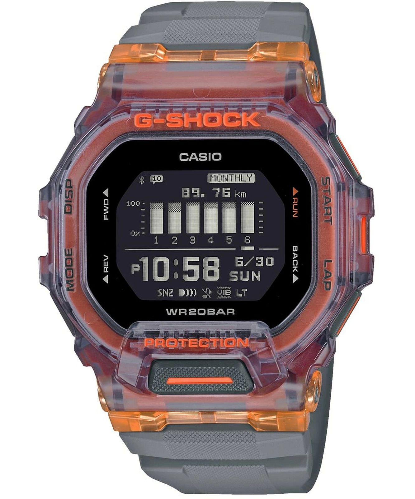 Casio G-Shock GBD-200SM-1A5ER - G-Squad Bluetooth Sync Step