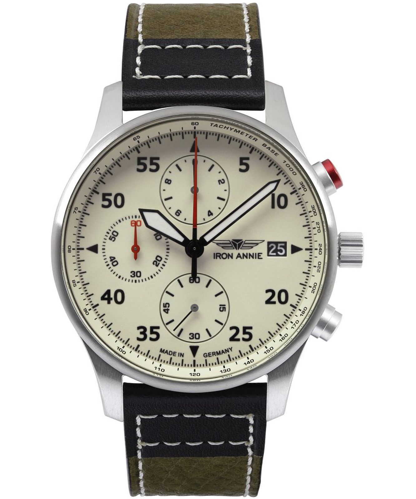 Iron Annie IA-5670-5 - F13 Tempelhof Chronograph Watch • | Quarzuhren