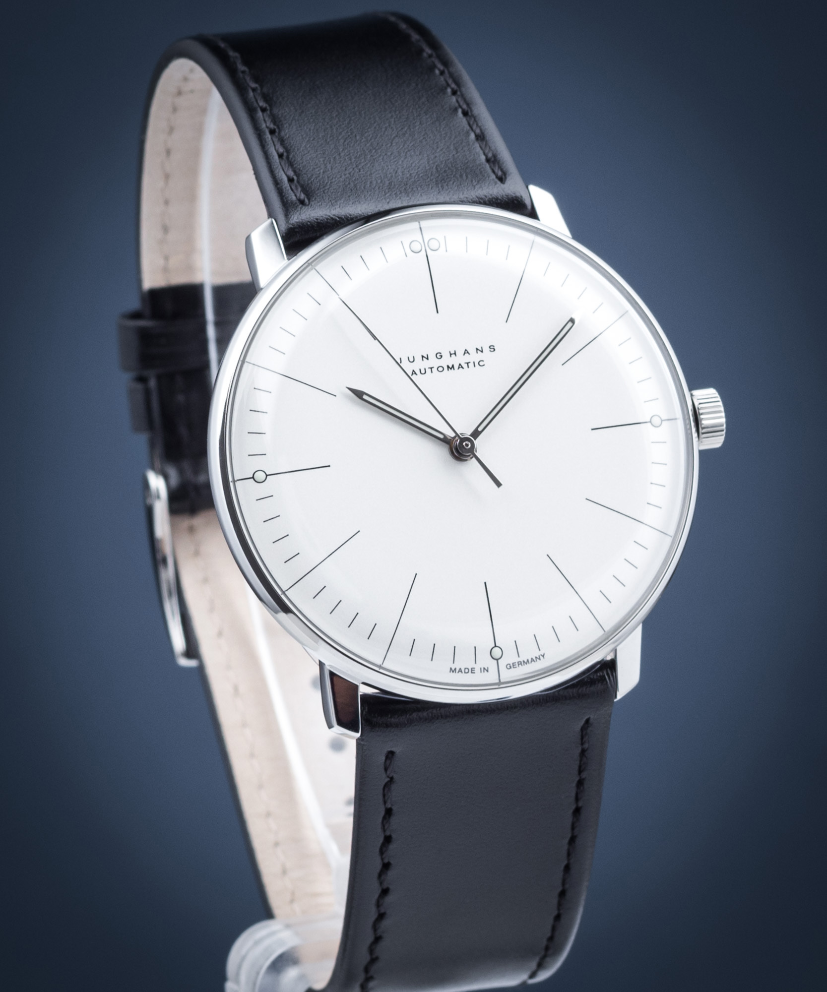 JUNGHANS Orologio Uomo Automatico 027/3501.02 - Made In Germany - Cassa 38mm Vetro Zaffiro - 4