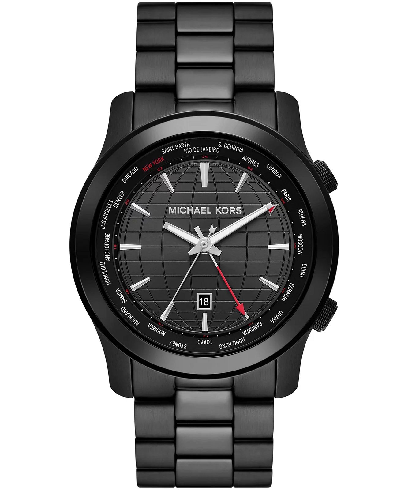 Michael Kors MK9110 - Runway GMT Watch •