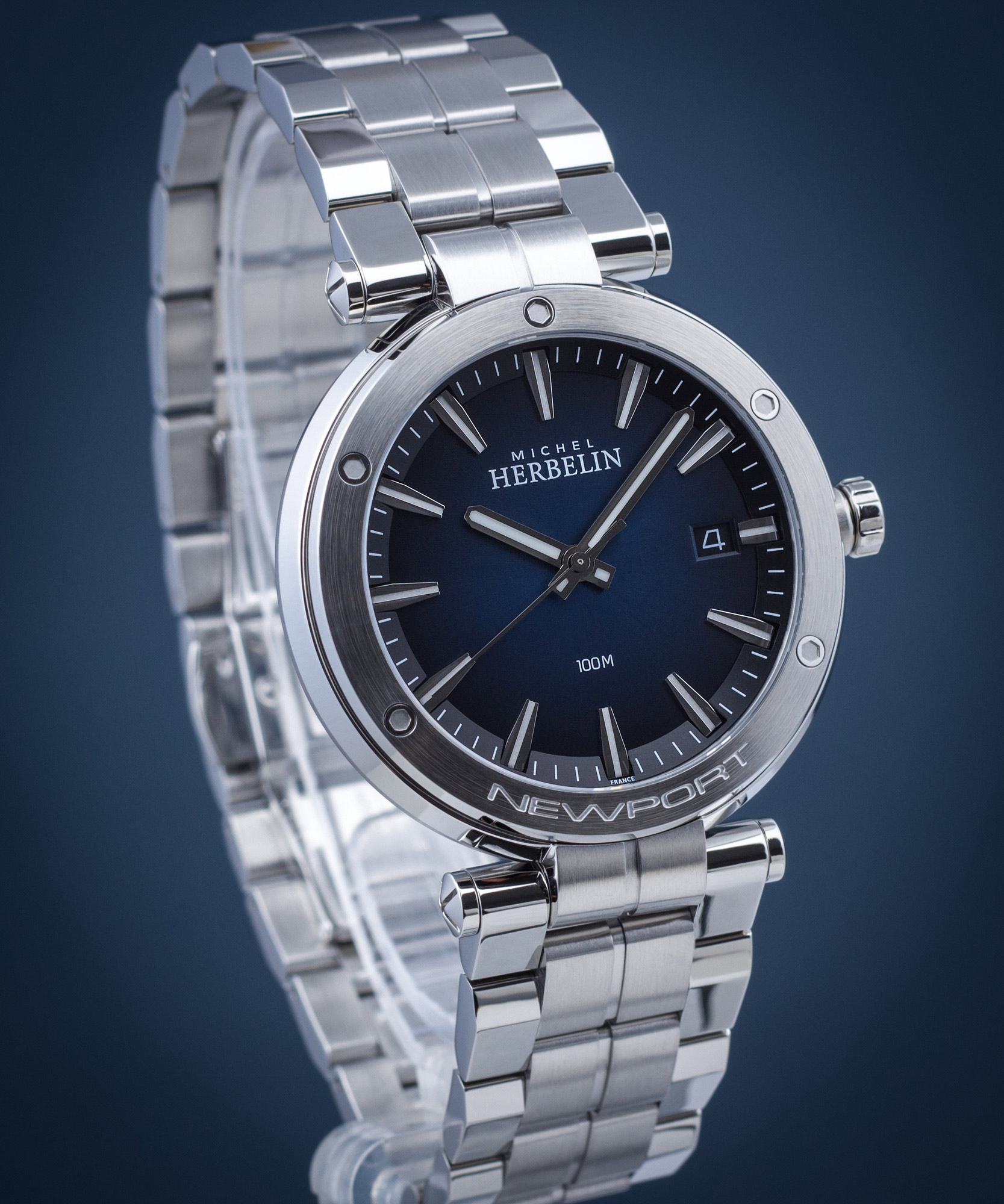 Michel Herbelin NEWPORT 12288/15B15 Orologio Uomo | Cassa In Acciaio Inox | Vetro Zaffiro | Colore Argento
