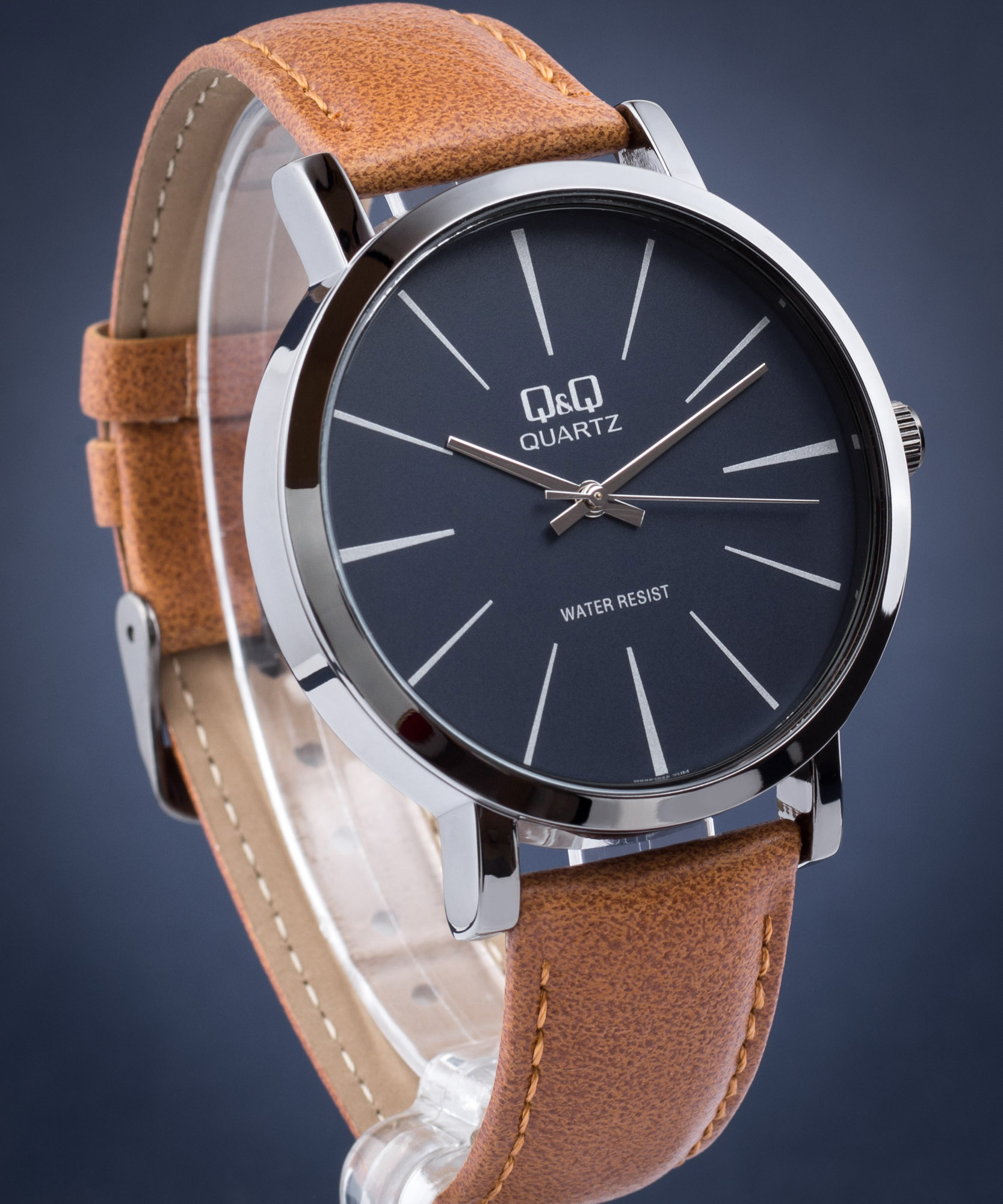 Q&Q Q892-542 - Leather Watch • Watchard.com