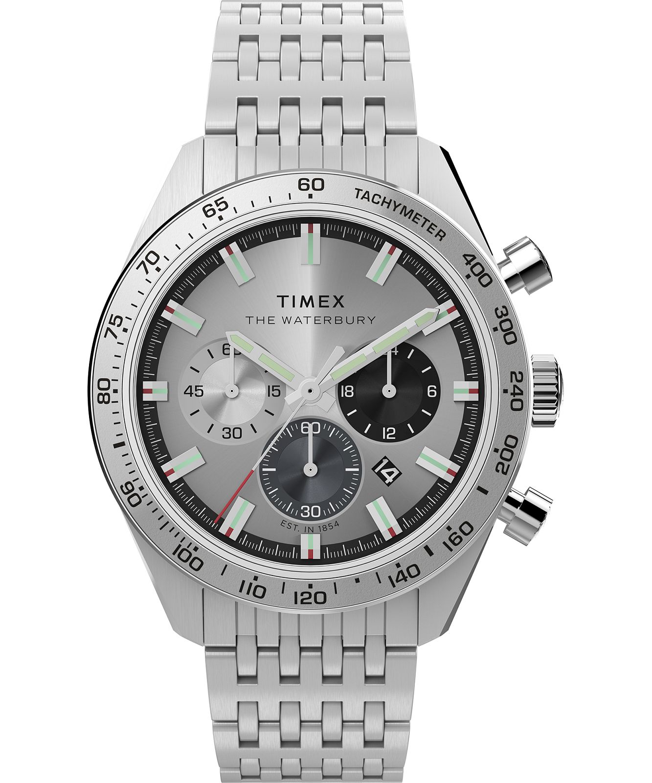 Timex TW2Y18700 - Waterbury Traditional Chronograph 41Mm Stainless