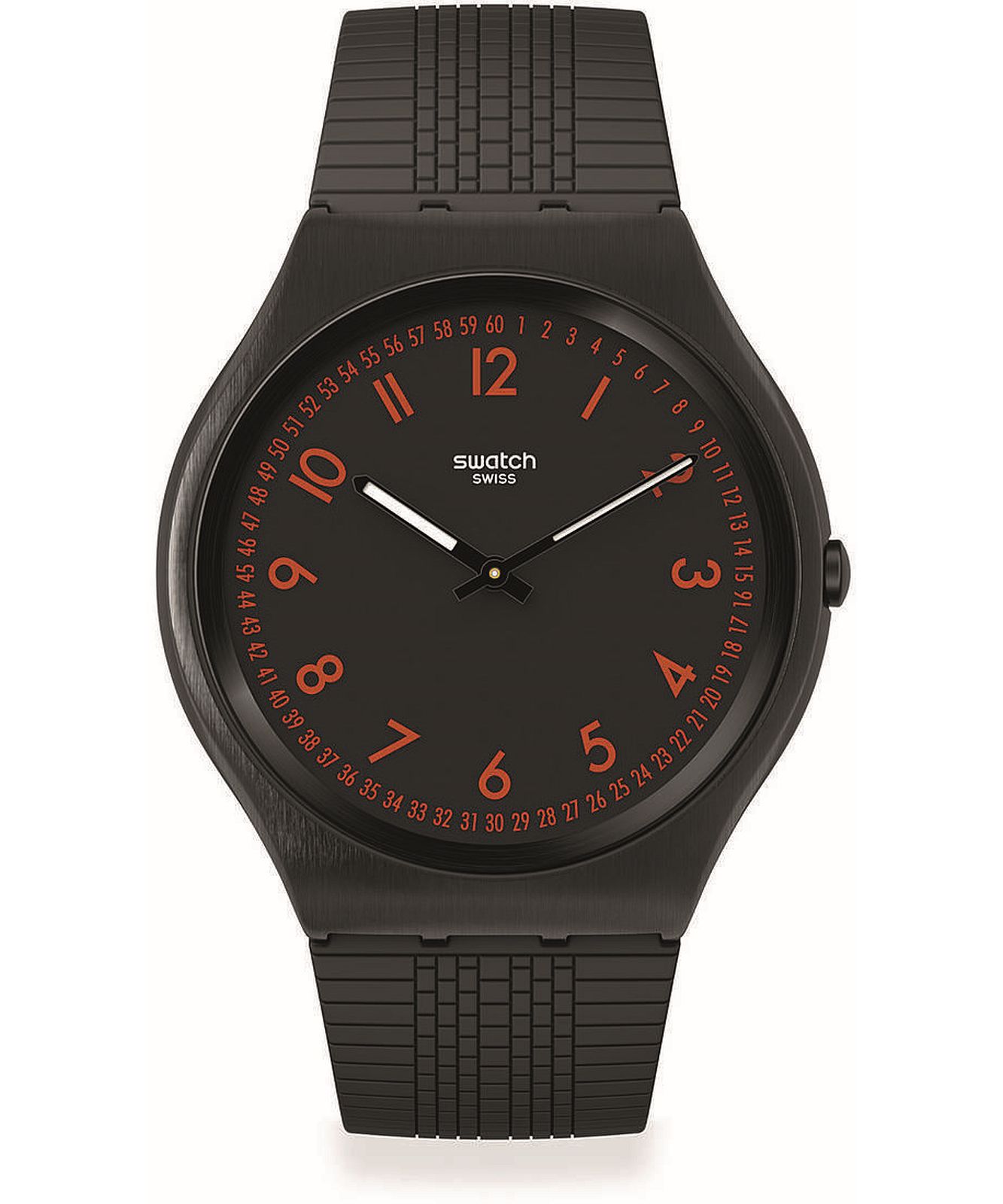 Swatch SS07B106 - Skin Irony Brushed Red Watch • Watchard.com