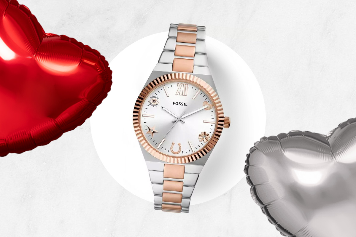 Fossil Scarlette gold and silver