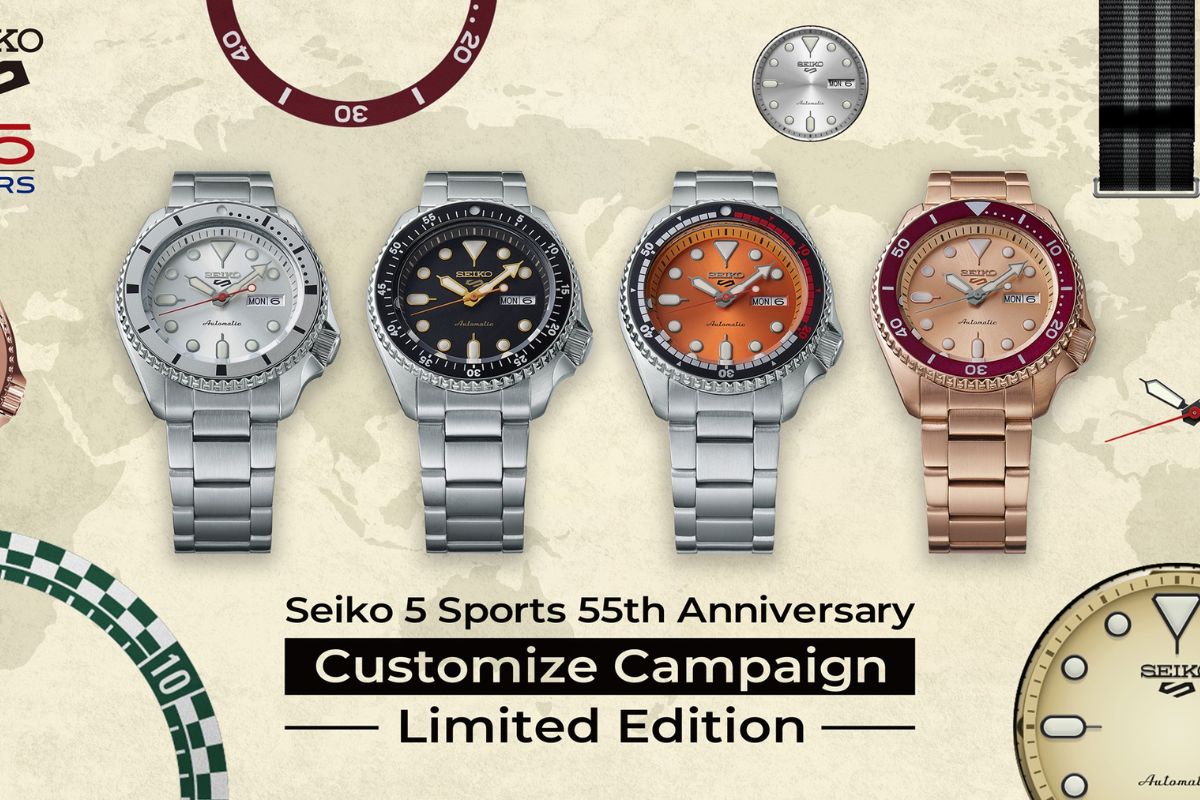 Seiko Watches 5 Spots 55th Anniversary Customize Campaign