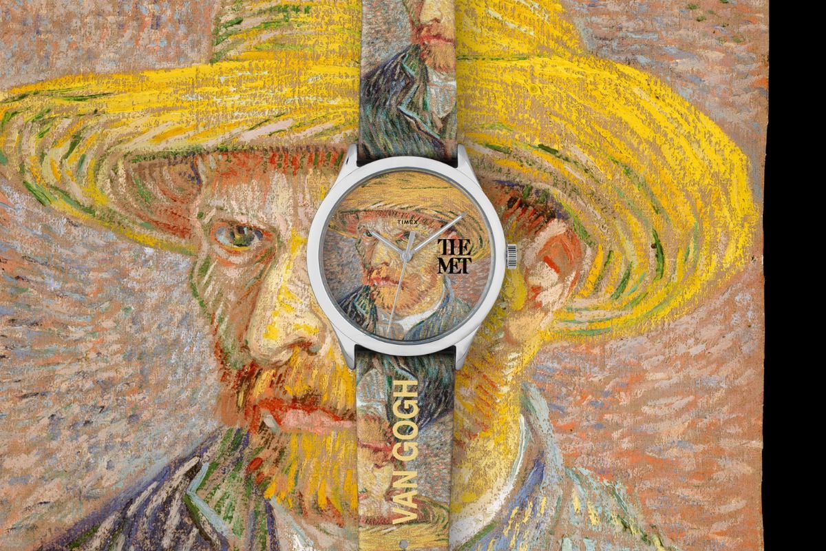 Timex Modern Easy Reader 40mm Self-Portrait with a Straw Hat by Van Gogh