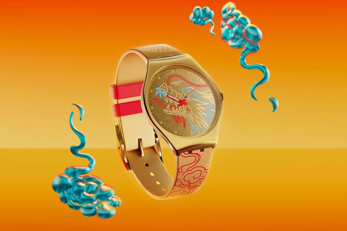 Swatch Dragon in Gold