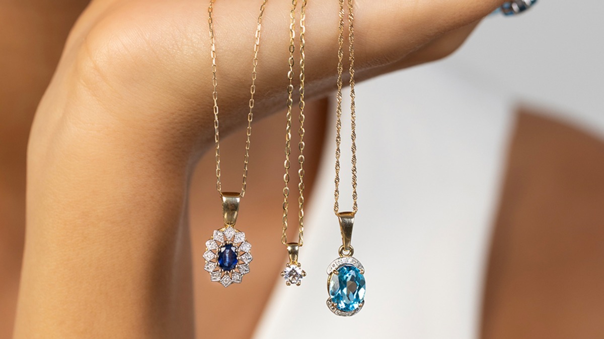 women's gemstone necklaces by Bonore