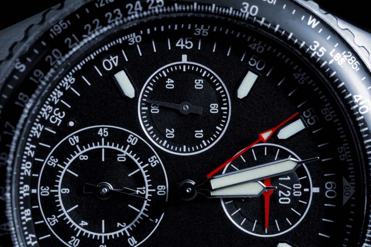 Chronometer race watch