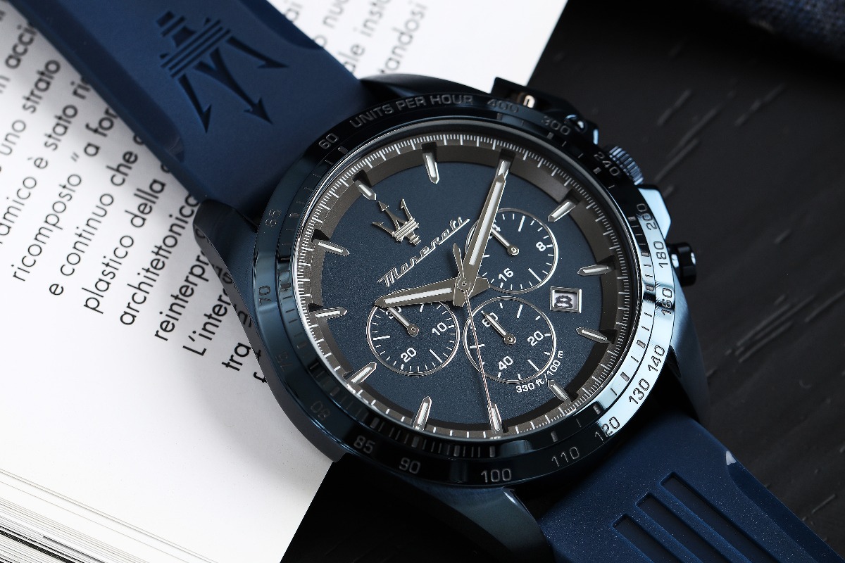 Maserati Traguardo Chronograph Blue Edition watch