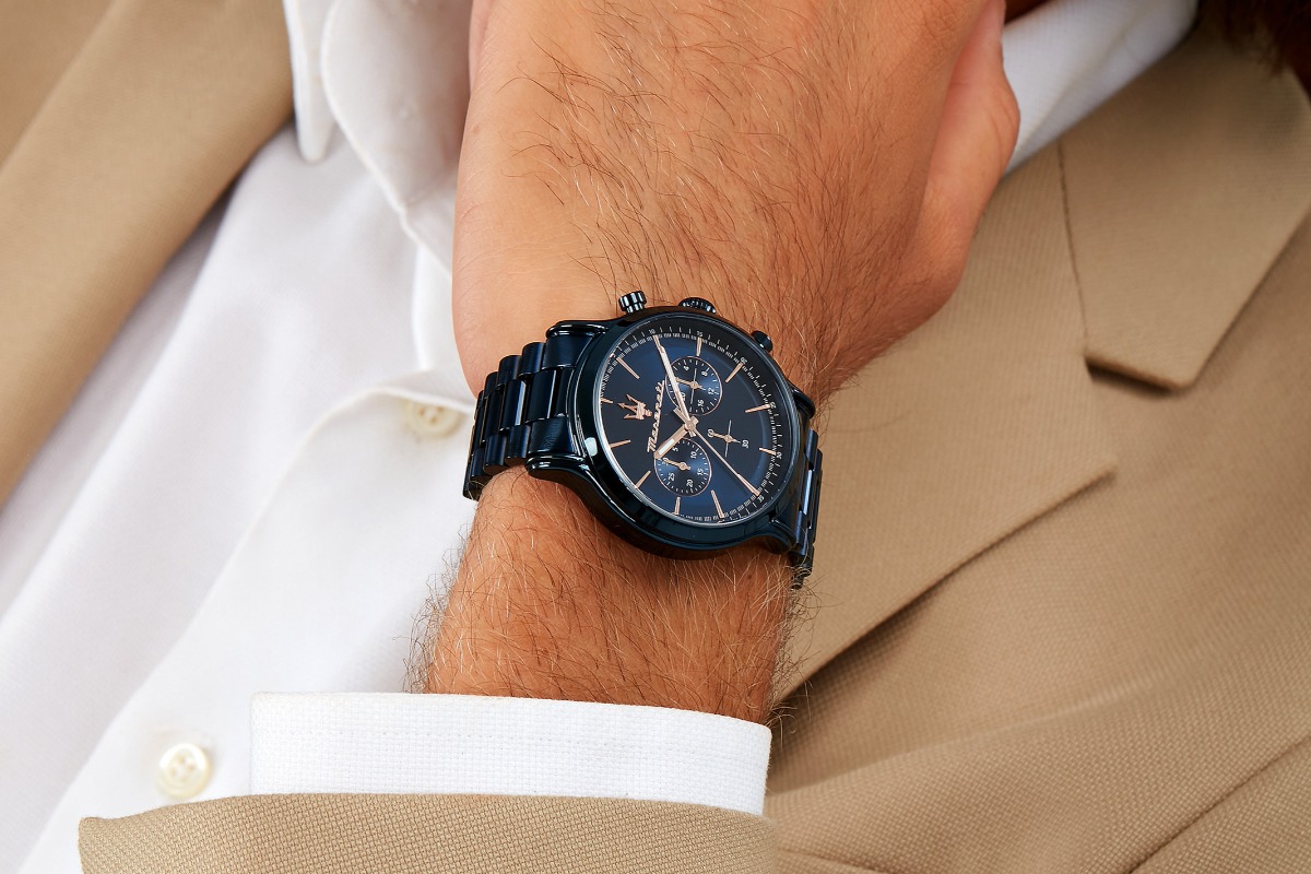 Maserati Epoca Chronograph Blue Edition men's watch