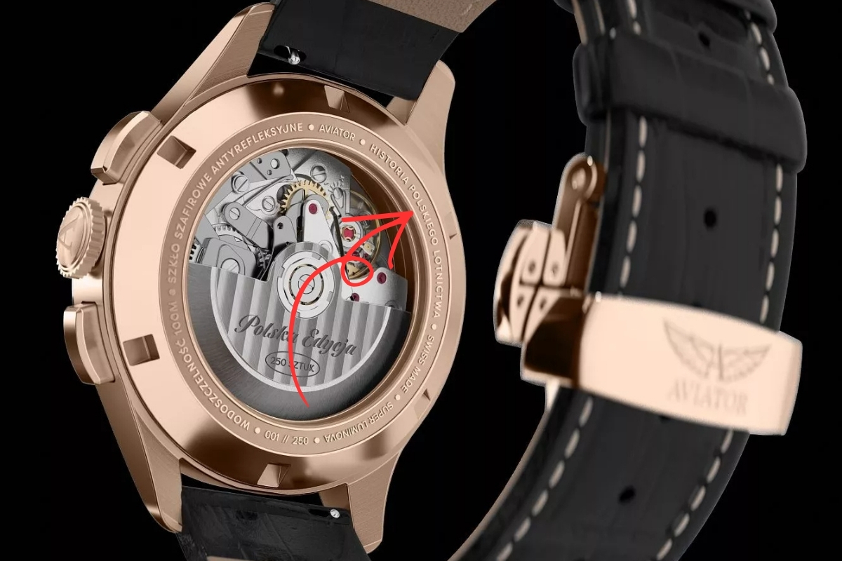 Limited edition and special edition marking on the watch