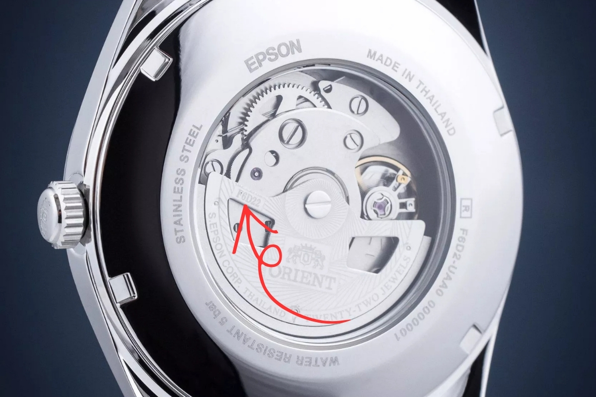 Calibre of the watch movement