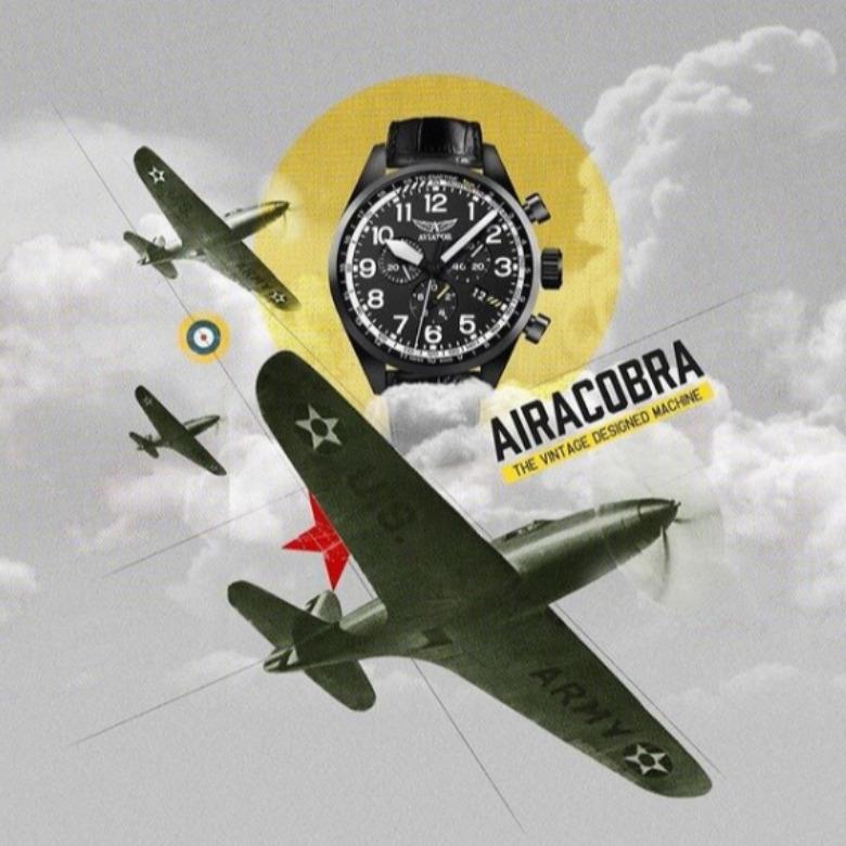 Zegarek Aviator V.4.26.0.178.4 - Airacobra Automatic Chrono Series