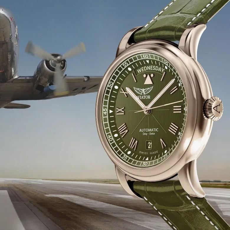 Zegarek Aviator V.3.20.0.145.4 - Seria Douglas Day-Date