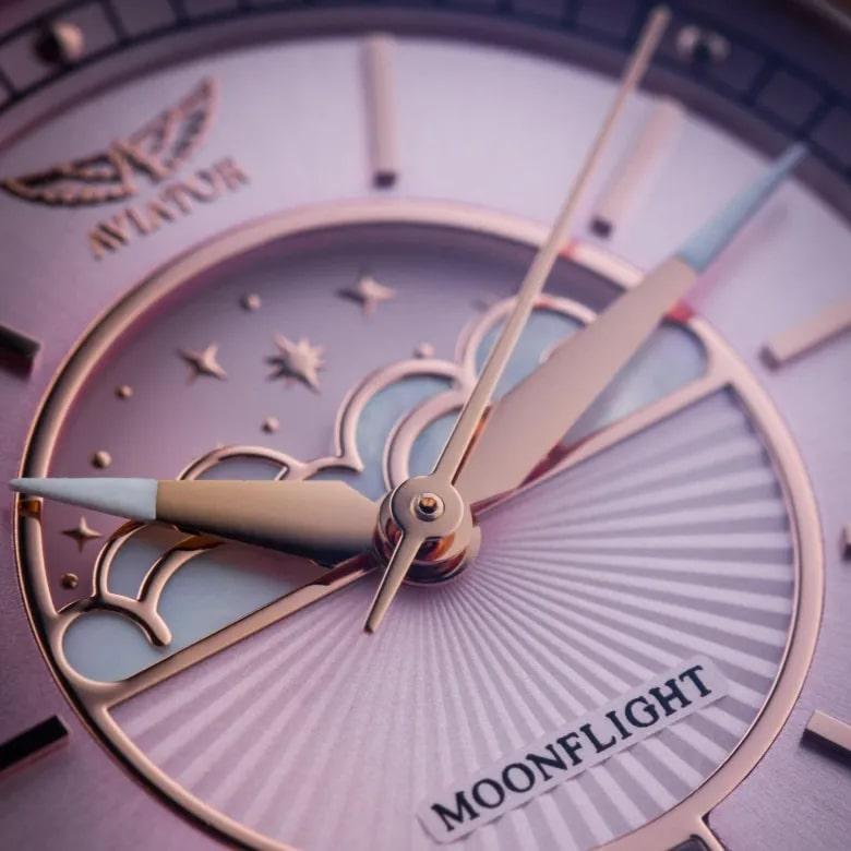 Aviator watch V.1.33.2.258.4 - Mother of Pearl