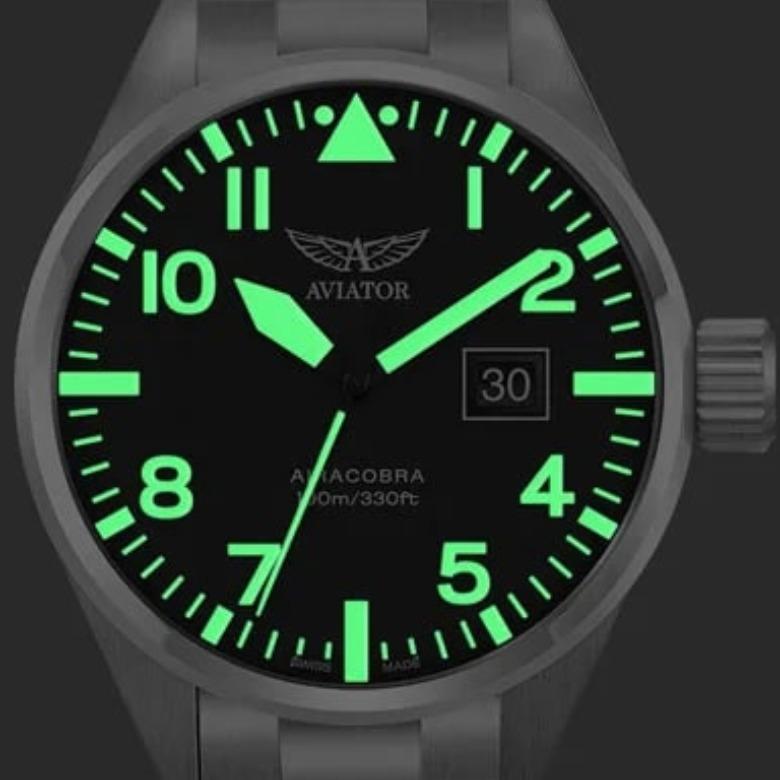 Zegarek Aviator V.1.22.0.148.5 - Super-LumiNova® - Super-LumiNova