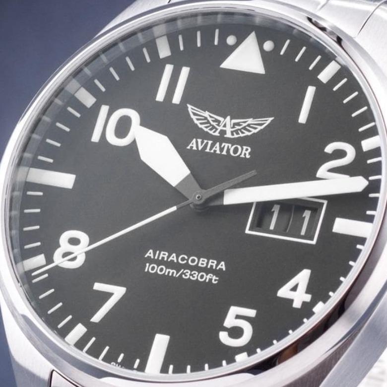Aviator watch V.1.22.0.148.5 - Sapphire glass