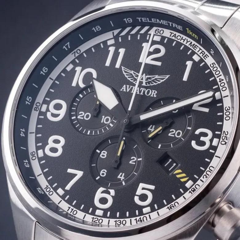 Aviator watch V.2.25.0.169.5 - Sapphire glass
