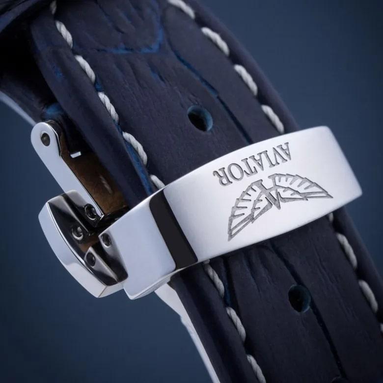 Aviator watch V.3.32.0.273.4 - Butterfly clasp