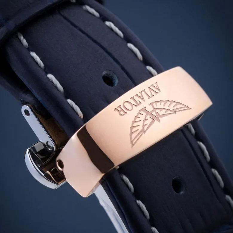 Aviator watch V.3.32.2.270.4 - Butterfly clasp