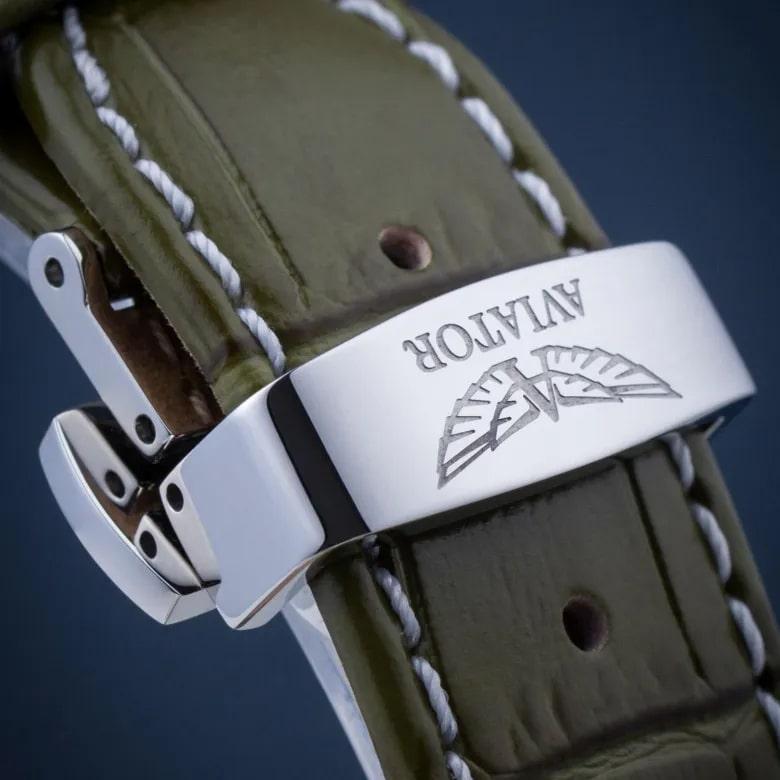 Aviator watch V.3.35.0.276.4 - Butterfly clasp