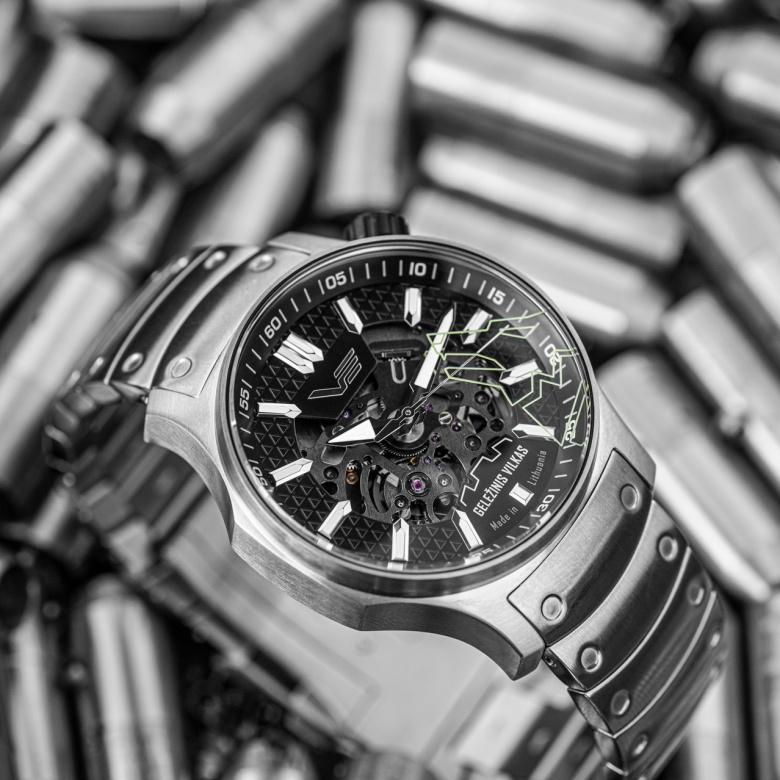 Vostok Europe Iron Wolf Automatic Limited Edition shield