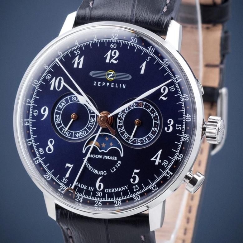 Zegarek Zeppelin 7036-3 - Tarcza