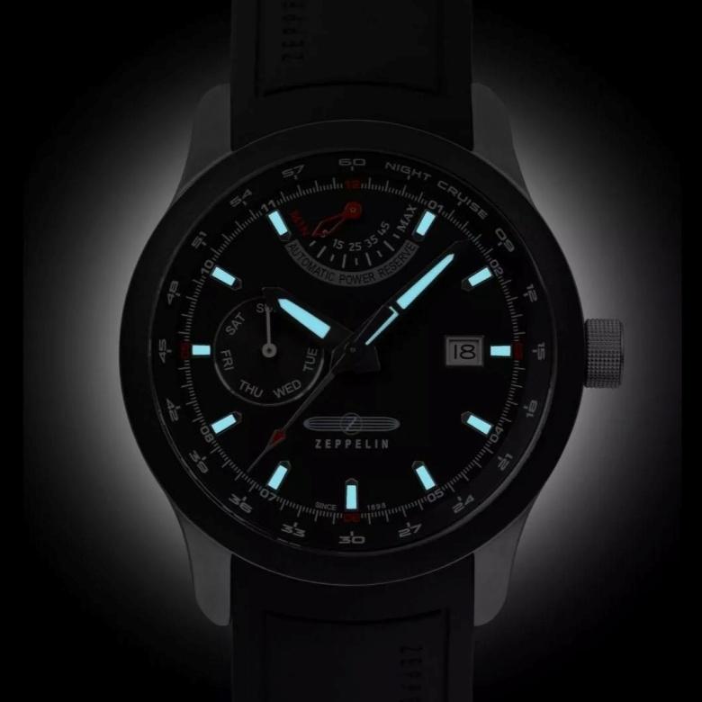 Zeppelin 7262-2 watch - Luminescent coating 