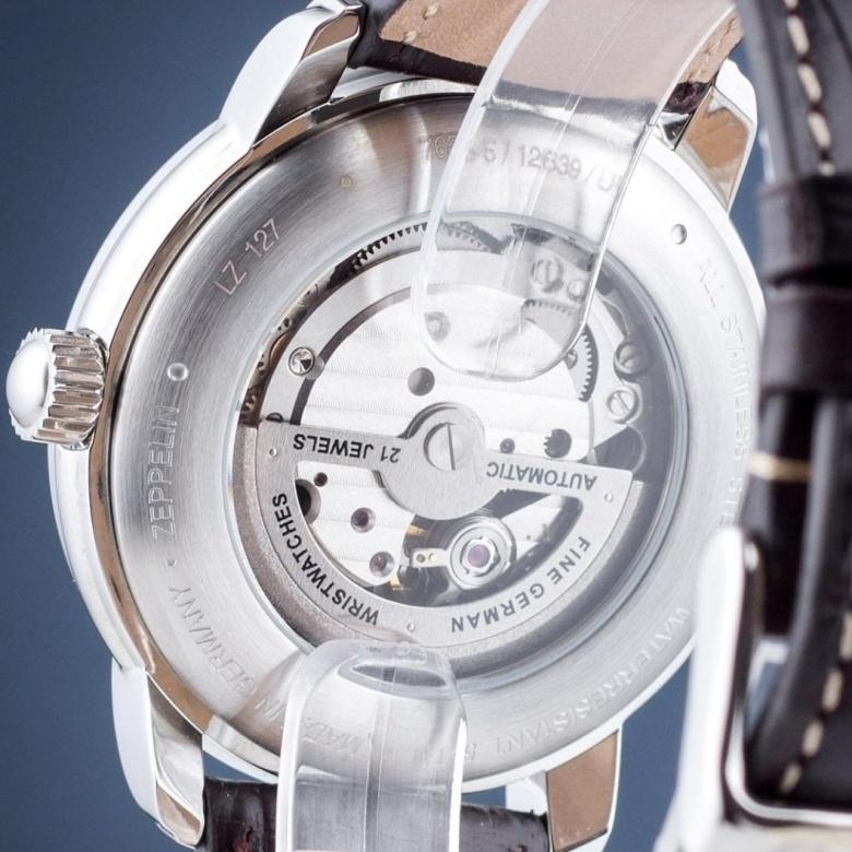 Zegarek Zeppelin 7656-5 - Transparentny dekiel