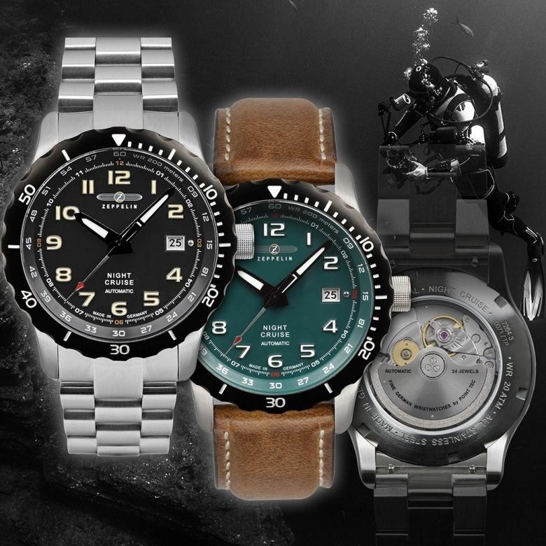 Zeppelin Watch 7294-4-LB - Night Cruise Collection